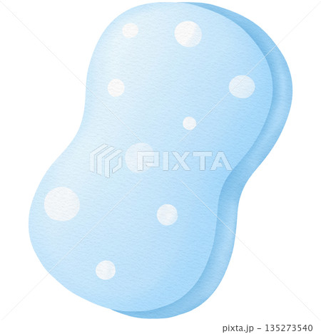 Cleaning sponge hand drawn transparency illustration Cleaning sponge hand drawn transparency illustration 135273540