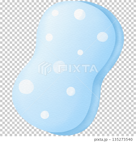 Cleaning sponge hand drawn transparency illustration Cleaning sponge hand drawn transparency illustration 135273540
