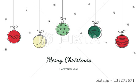 hanging Christmas balls hanging Christmas balls 135273671