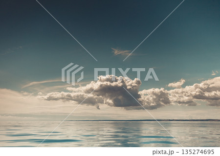 seascape sea horizon and sky. 135274695