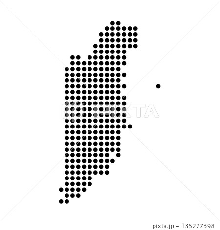 Belize country dotted map. Black spot pixel illustration isolated on white background. Vector circle mosaic. Belize country dotted map. Black spot pixel illustration isolated on white background. Vector circle mosaic. 135277398