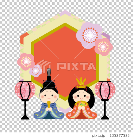 可愛的女兒節相框標題 可愛的女兒節相框標題 135277583