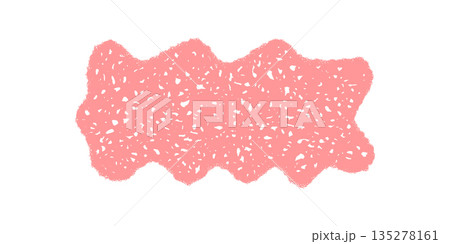 Hand drawn wavy frame in rough chalk with organic scribble rectangle. Creative quote banner in pastel textured background, modern illustration for minimal label and message. Hand drawn wavy frame in rough chalk with organic scribble rectangle. Creative quote banner in pastel textured background, modern illustration for minimal label and message. 135278161