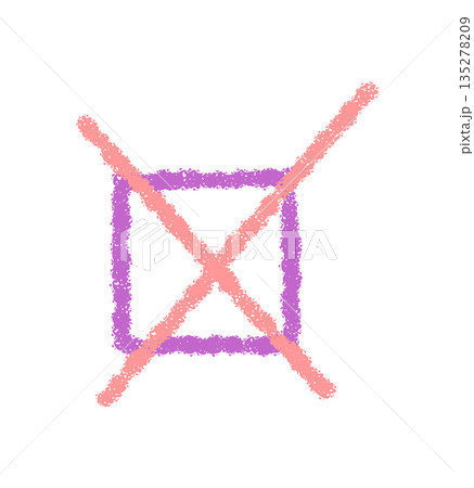 Chalk pastel checkbox icon with cross symbol and square box. Pastel color element forms a chalk effect check box for modern symbol use, decorative icon or accent in creative projects. Chalk pastel checkbox icon with cross symbol and square box. Pastel color element forms a chalk effect check box for modern symbol use, decorative icon or accent in creative projects. 135278209