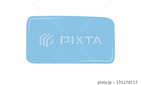 Hand drawn organic rectangle frame as blue patch and border with card template. Background provides an empty text box, versatile for mockup, label, or cover in minimal decor style. Hand drawn organic rectangle frame as blue patch and border with card template. Background provides an empty text box, versatile for mockup, label, or cover in minimal decor style. 135278517