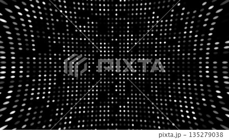White dots on black background. Computer generated White dots on black background. Computer generated 135279038