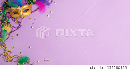 Mardi Gras and fat Tuesday background. 135280136