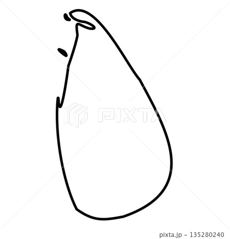 Sri Lanka - solid black outline border map of country area. Simple flat vector illustration. 135280240