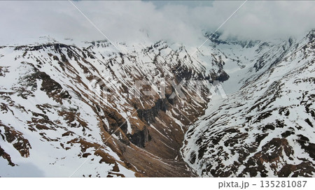 Snow Alp mountain range landscape 135281087