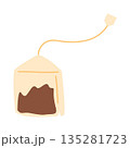 Tea Bag Illustration, tea pack, paper bag with tea 135281723