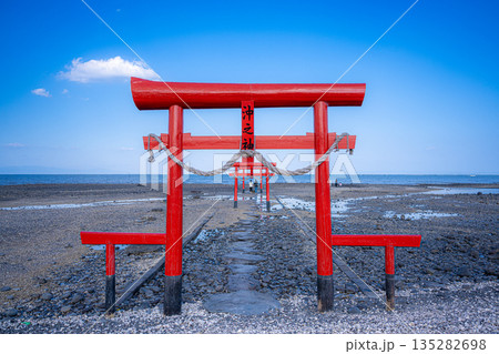 干潮の海中鳥居 135282698