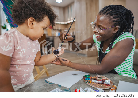 Artistic joy in a cozy studio Artistic joy in a cozy studio 135283038