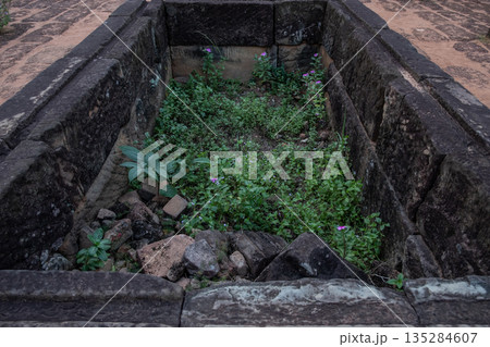 The ancient buildings structure in the inner enclosure of Pre Rup temple the state temple of King Rajendravarman II in Siem Reap, Cambodia. 135284607
