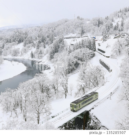 雪景色の飯山線 雪景色の飯山線 135285507