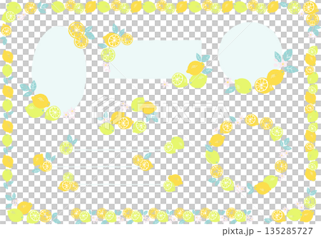 A simple and pop retro lemon garnish set 135285727