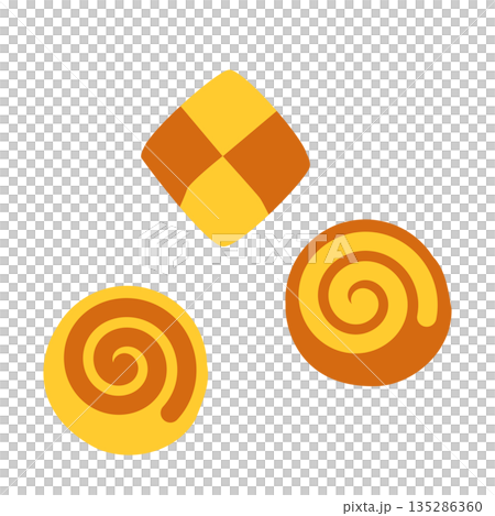 Pumpkin and sweet potato cookies 135286360