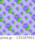 seamless pattern with flowers 135287663