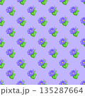 seamless pattern with flowers 135287664