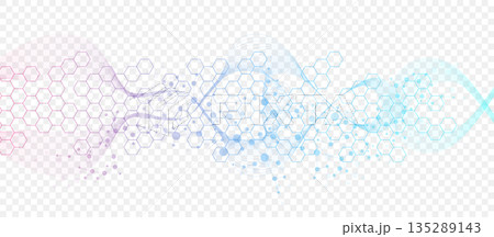 Structure molecule and communication Dna, atom, neurons. Science concept for your design. Connected lines with dots. Medical, technology, chemistry, science background. illustration. Structure molecule and communication Dna, atom, neurons. Science concept for your design. Connected lines with dots. Medical, technology, chemistry, science background. illustration. 135289143
