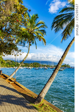 Boats anchored off the coast 135289327