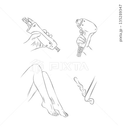 Laser hair removal tools Laser hair removal tools 135289347