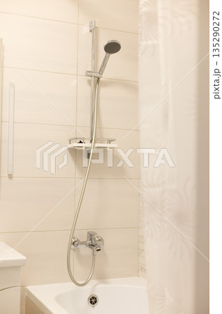 Shower head in a shower. Bathroom ideas. 135290272