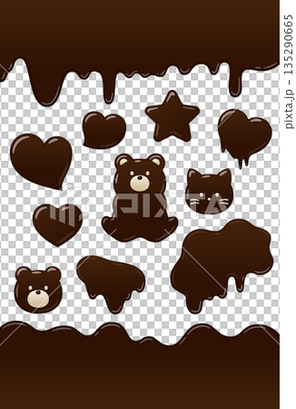 巧克力插圖集 135290665