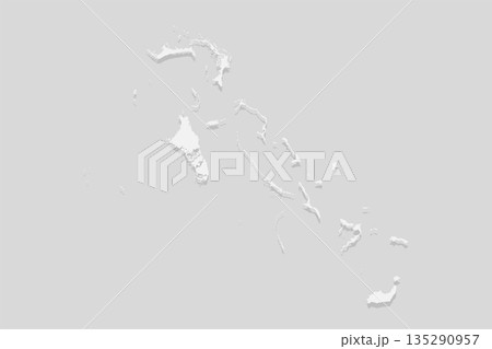 Map of Bahamas, template Caribbean outline country 135290957