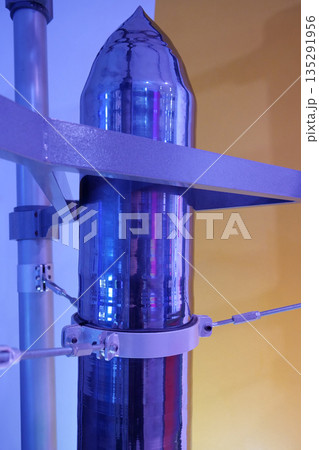 Silicon single crystal. Monocrystalline silicon ingot Silicon single crystal. Monocrystalline silicon ingot 135291956