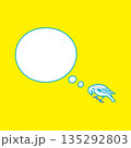 かわいいトリのふきだし 135292803