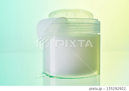 Skincare product packaging with cotton pad dropping liquid Skincare product packaging with cotton pad dropping liquid 135292922