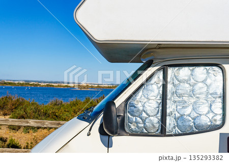 Camper with thermal screen blind 135293382