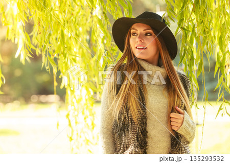 Portrait of beauty woman outdoors Portrait of beauty woman outdoors 135293532