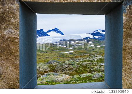 Stone sculpture in mountains, Norway Stone sculpture in mountains, Norway 135293949
