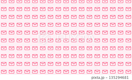 Seamless light pink background with repeating envelope icons in a clean, modern layout, evoking digital communication and email interface design. Seamless light pink background with repeating envelope icons in a clean, modern layout, evoking digital communication and email interface design. 135294681
