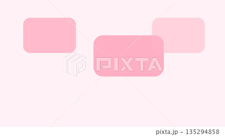 Three pink rounded rectangles with varying...のイラスト素材 [135294858] - PIXTA
