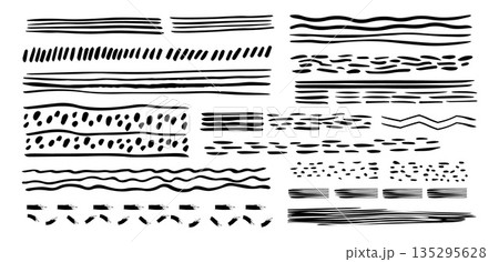 Japanese red ink brushstroke vector pack paint strips, circles, frames and texture highlights. Japanese red ink brushstroke vector pack paint strips, circles, frames and texture highlights. 135295628