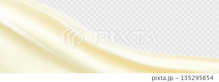 Liquid vector dripping ice cream texture. Glossy sugary flow drip, melting creamy surface. 135295654