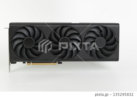 2,5 slot graphics card for creators and gamers for desktop PC, on white background 135295832