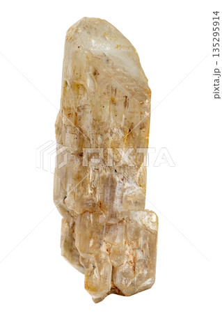 macro stone mineral topaz on a white background macro stone mineral topaz on a white background 135295914