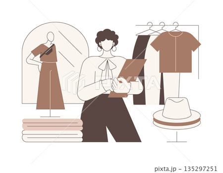 Opening a showroom isolated cartoon vector illustrations. Opening a showroom isolated cartoon vector illustrations. 135297251