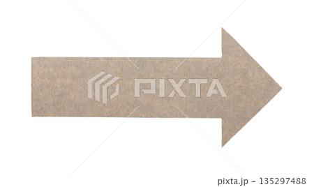 Straight craft paper arrow isolated on transparent background. Simple handmade paper element for design, banners, navigation, and creative layouts Straight craft paper arrow isolated on transparent background. Simple handmade paper element for design, banners, navigation, and creative layouts 135297488