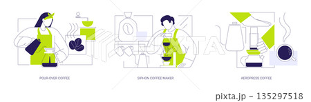 Specialty coffee isolated cartoon vector illustrations se Specialty coffee isolated cartoon vector illustrations se 135297518