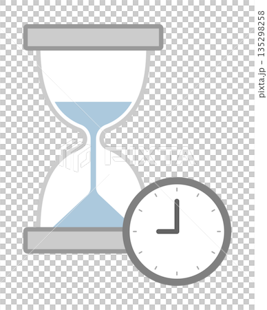 砂時計と時計 135298258