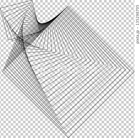 Square dynamic geometric shapes. Overlapping line elements Square dynamic geometric shapes. Overlapping line elements 135298705