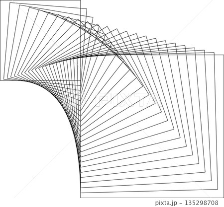 Square dynamic geometric shapes. Overlapping line elements Square dynamic geometric shapes. Overlapping line elements 135298708