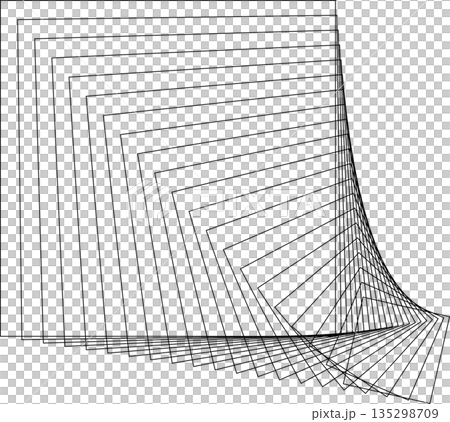 Square dynamic geometric shapes. Overlapping line elements Square dynamic geometric shapes. Overlapping line elements 135298709