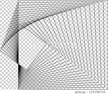 Square dynamic geometric shapes. Overlapping line elements Square dynamic geometric shapes. Overlapping line elements 135298710