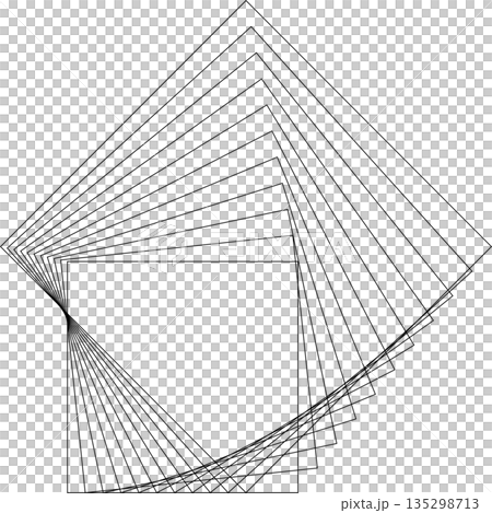 Square dynamic geometric shapes. Overlapping line elements Square dynamic geometric shapes. Overlapping line elements 135298713