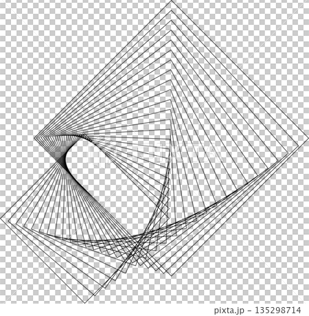Square dynamic geometric shapes. Overlapping line elements Square dynamic geometric shapes. Overlapping line elements 135298714